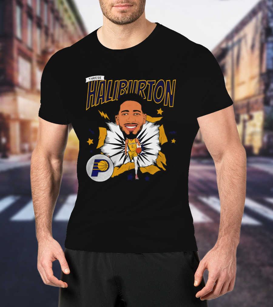 Haliburton Indiana Pacers Basketball Stars T-Shirt