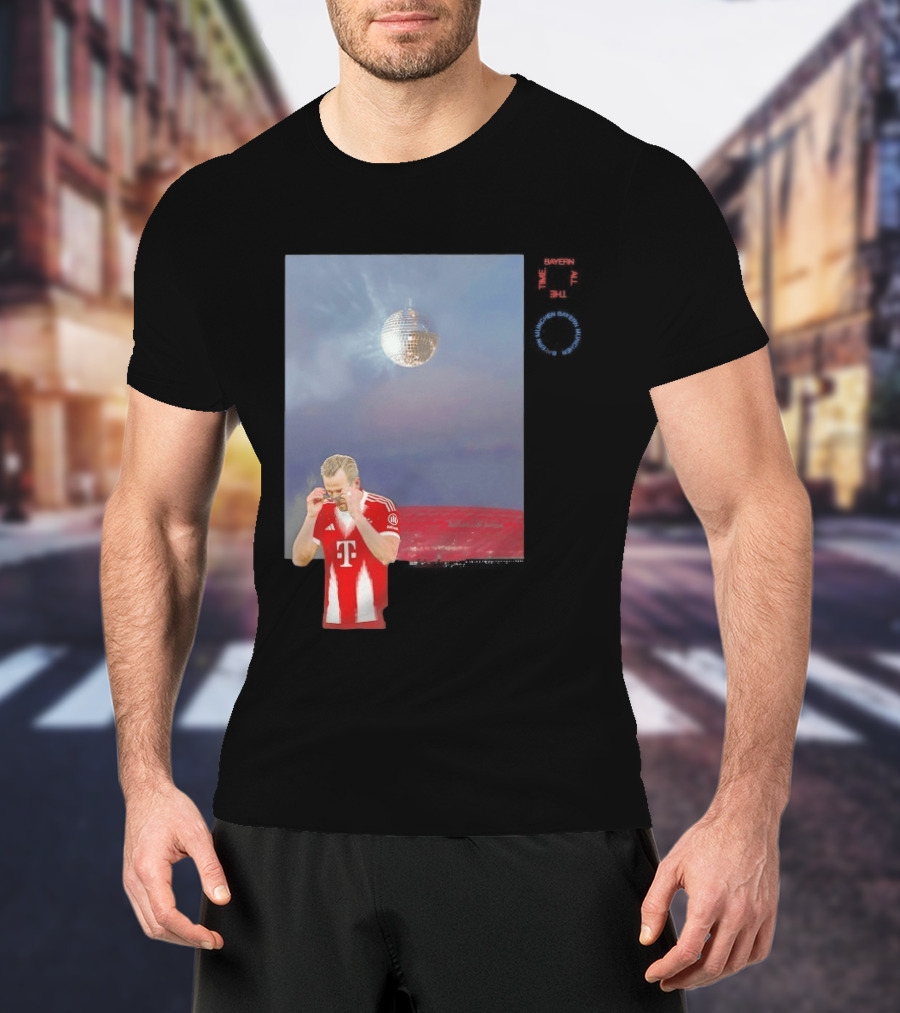 Harry Kane Bayern Munich Disco Ball Football T-Shirt