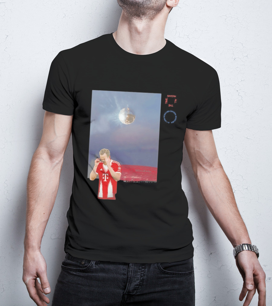 Harry Kane Bayern Munich Disco Ball Football T-Shirt