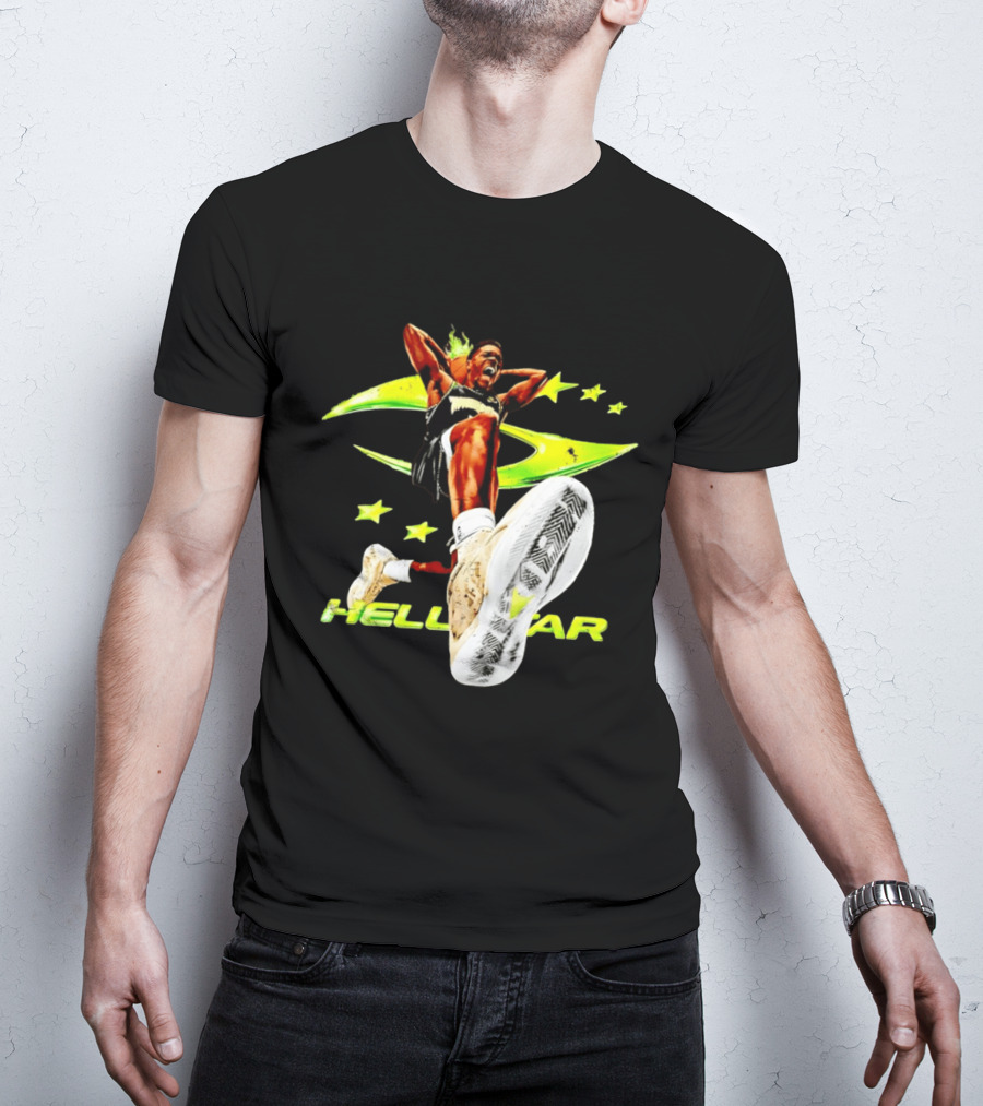 Hell Star Anthony Edwards Minnesota Timberwolves Dunk Flame T-Shirt