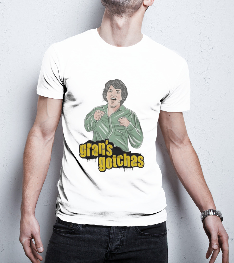 Gran's Gotchas Chris Lilley Angry Boys Character Shushing T-Shirt