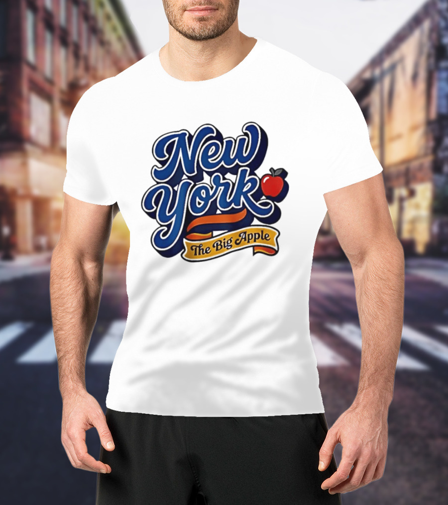 New York The Big Apple Classic Red Apple T-Shirt