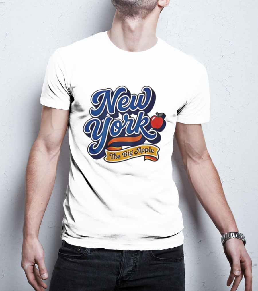 New York The Big Apple Classic Red Apple T-Shirt