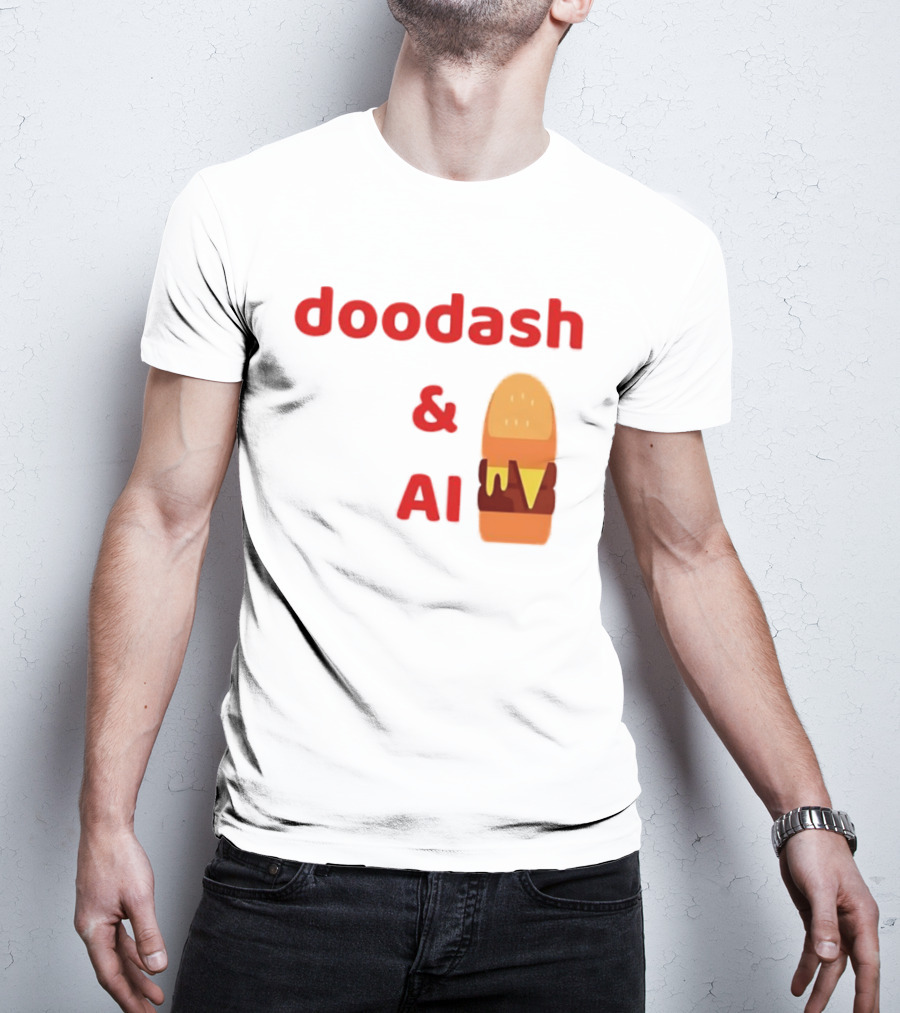 Doodash AI Burger Fast Food Delivery T-Shirt