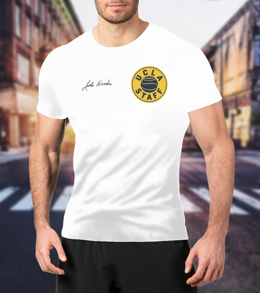 UCLA Staff Basketball John Wooden T-Shirt
