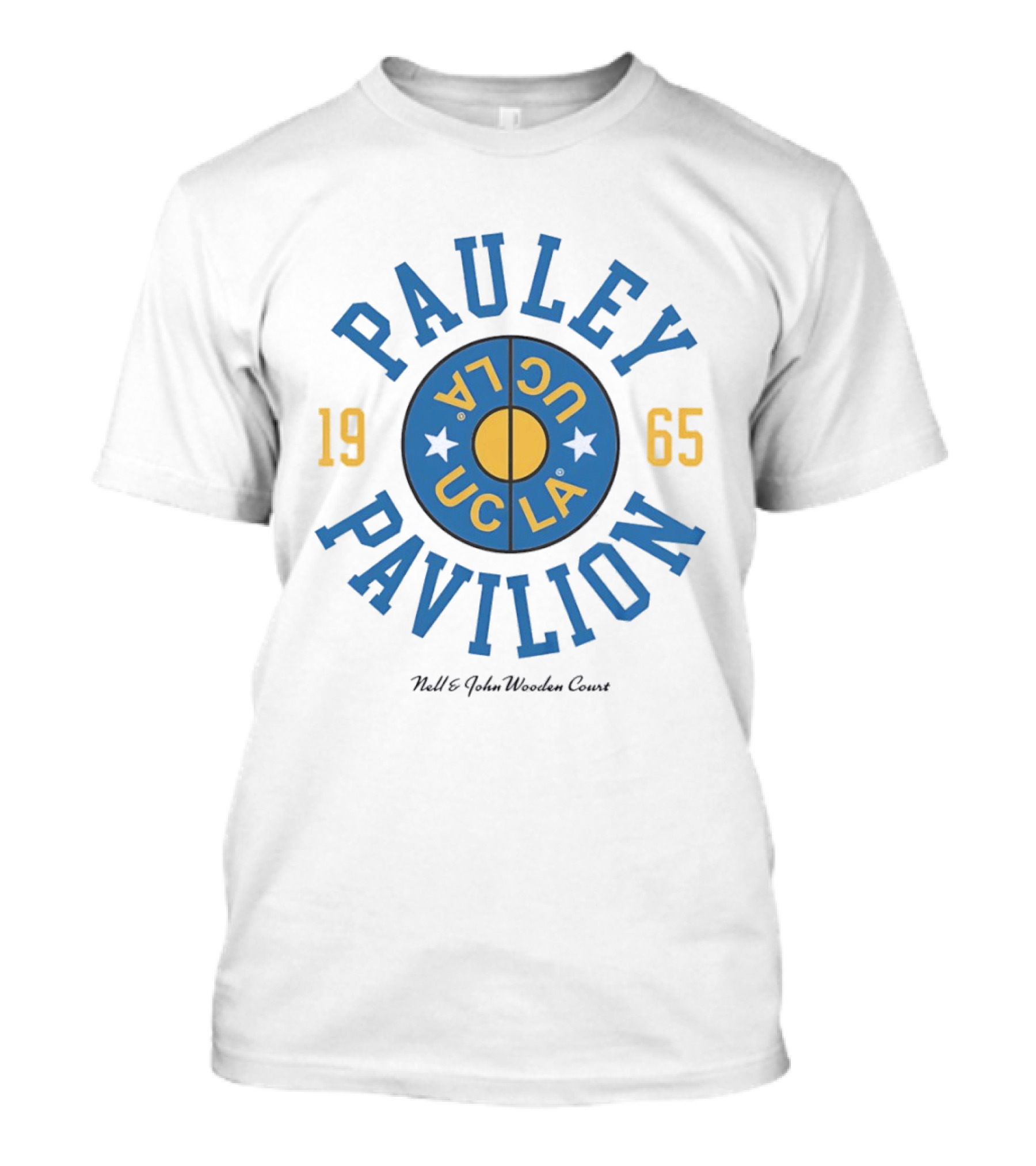 Pauley Pavilion UCLA 1965 Nell And John Wooden Court T-Shirt