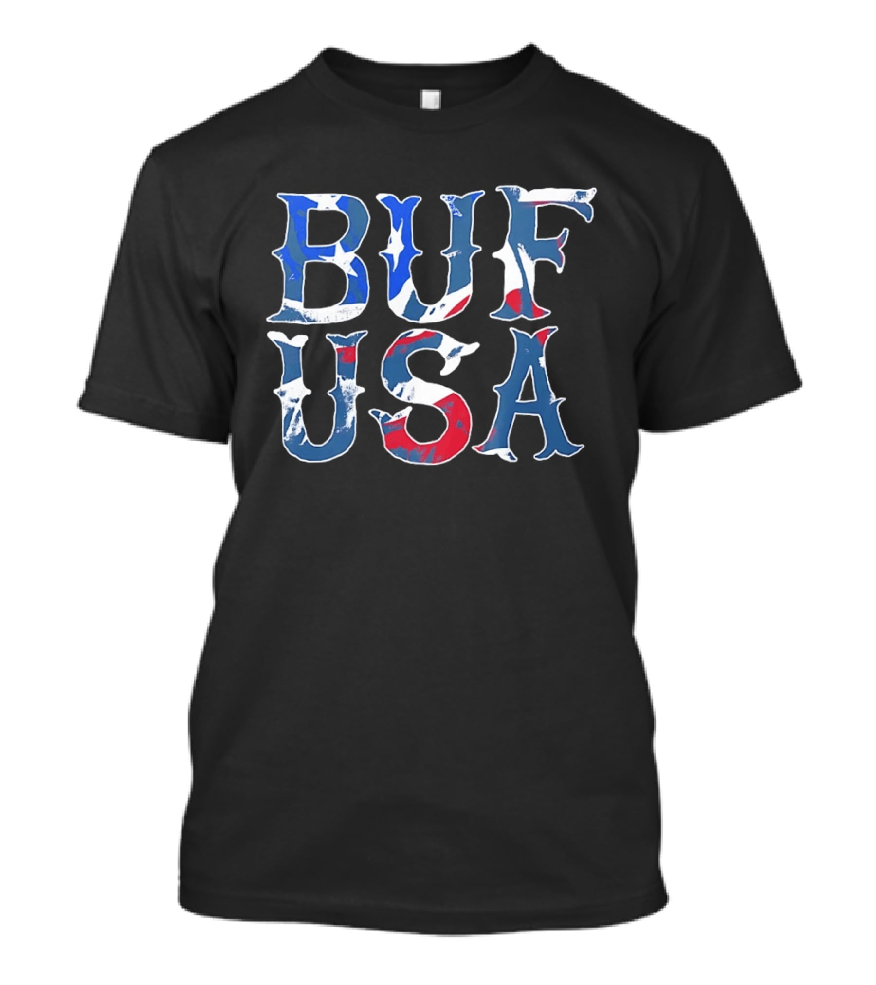 BUF USA American Flag Colors Buffalo Bills T-Shirt