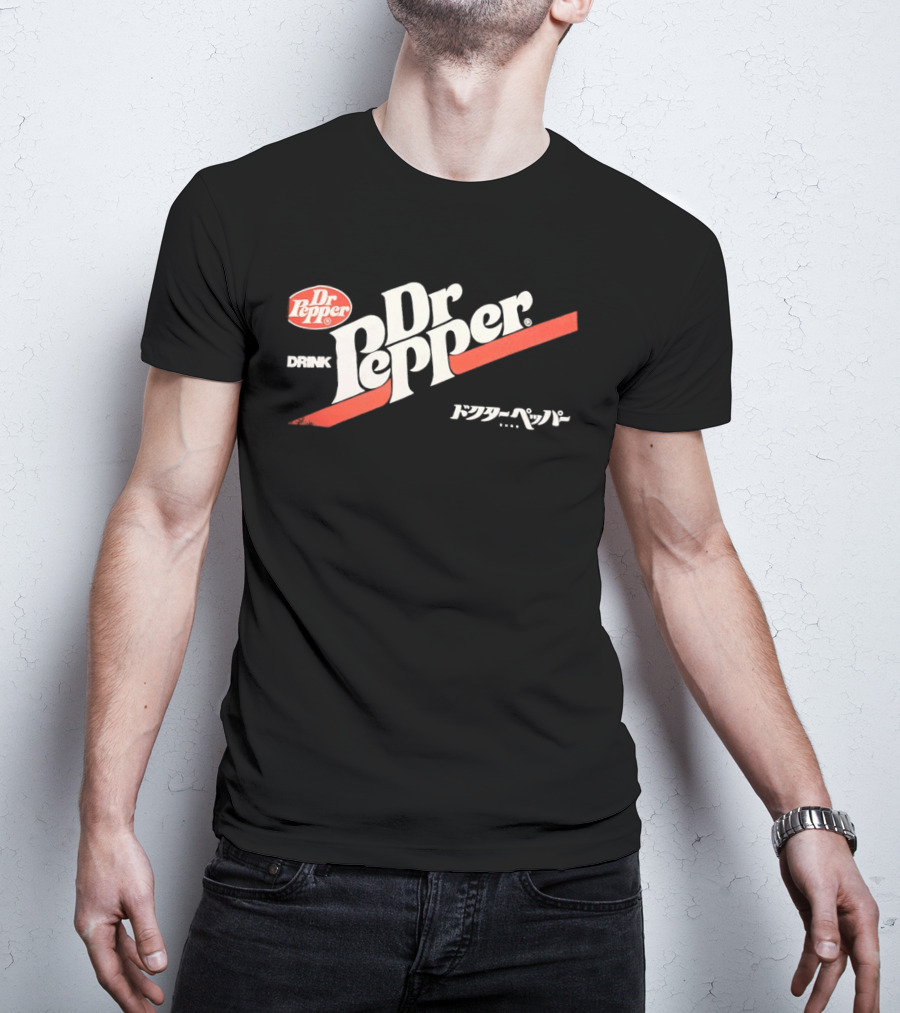 Dr Pepper Drink Japanese Katakana 70s T-Shirt