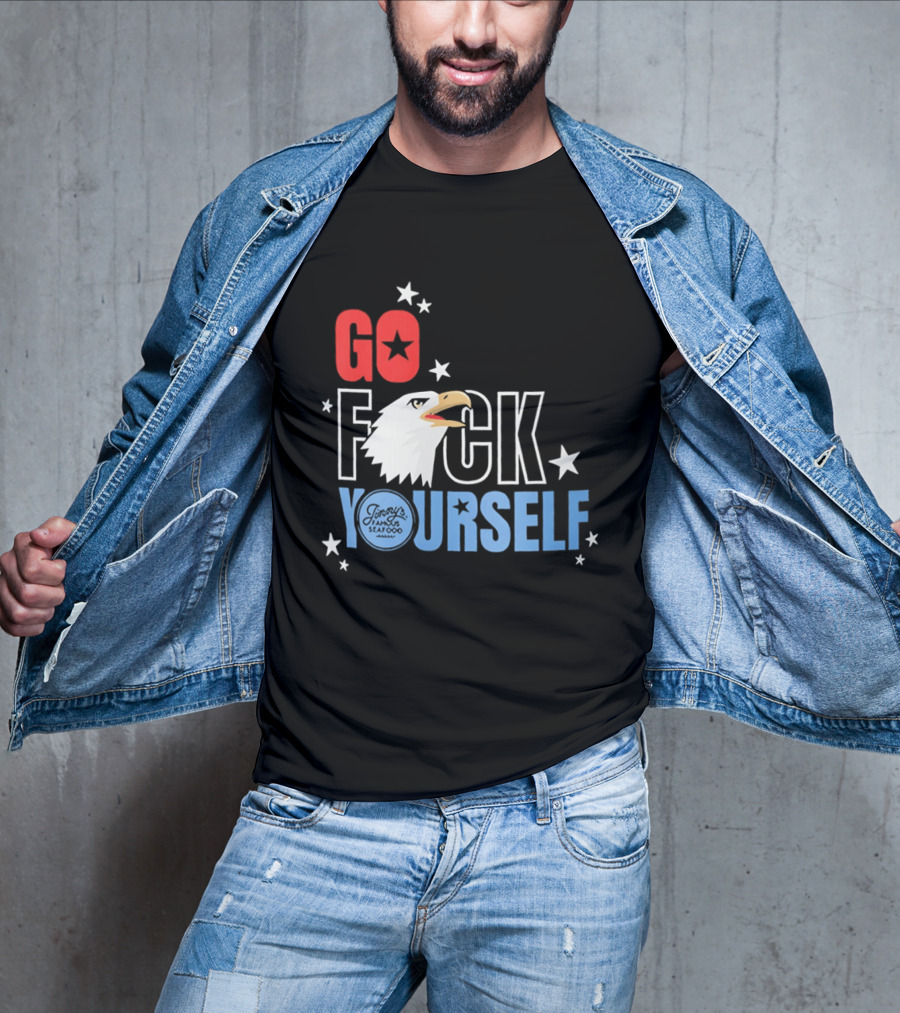 Go Fck Yourself Eagle Star Patriotic Humor T-Shirt