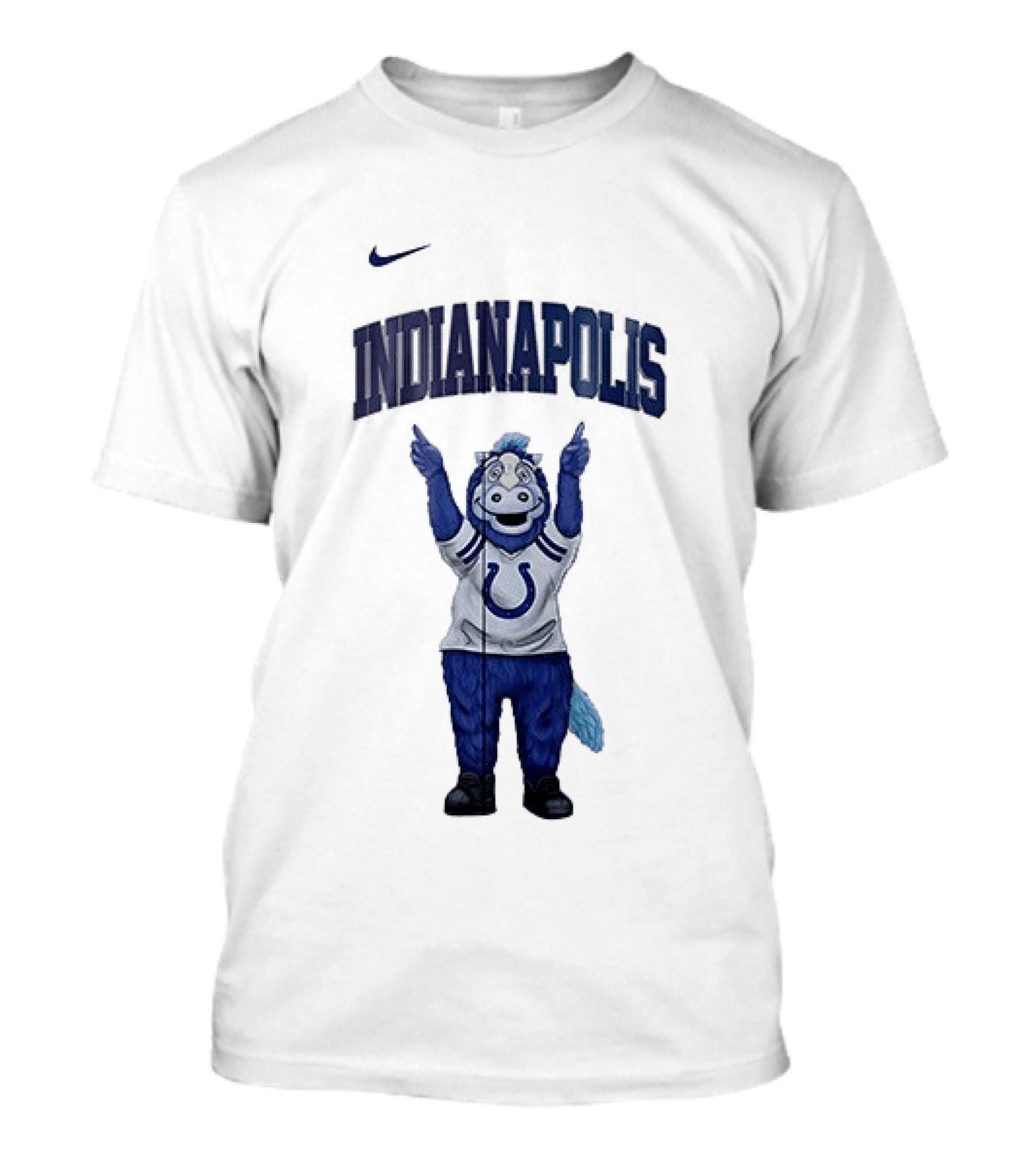 Indianapolis Colts Mascot Blue Celebrating Teacher Appreciation Month T-Shirt
