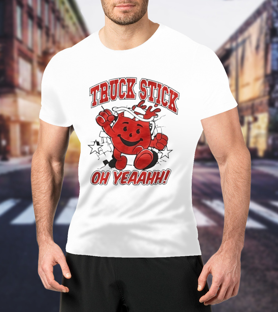Truck Stick Kool Aid Man Oh Yeaahh T-Shirt