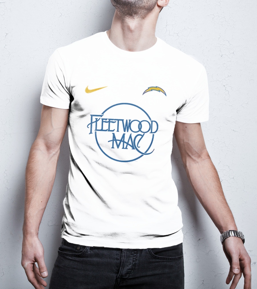 Los Angeles Chargers Fleetwood Mac Nike Collaboration T-Shirt