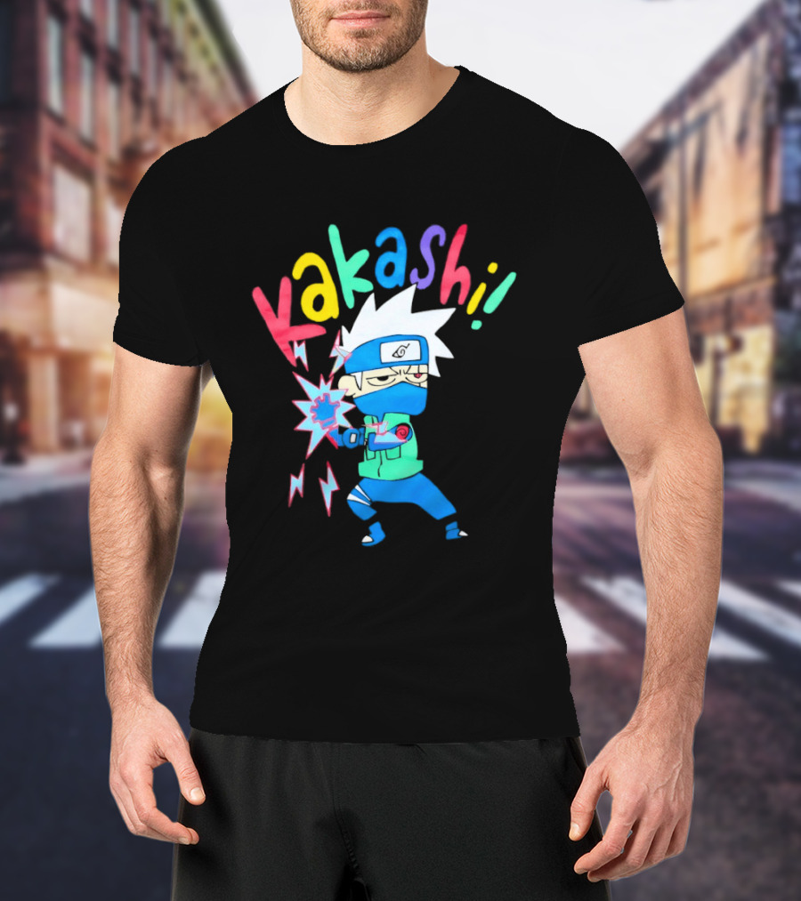 Kakashi Hatake Naruto Colorful Chibi T-Shirt