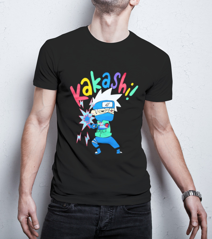 Kakashi Hatake Naruto Colorful Chibi T-Shirt