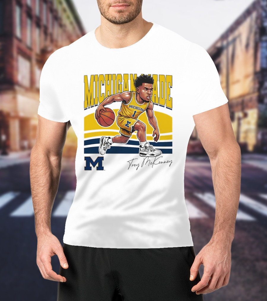 Trey McKenney Michigan Made Basketball Wolverines 2026 T-Shirt