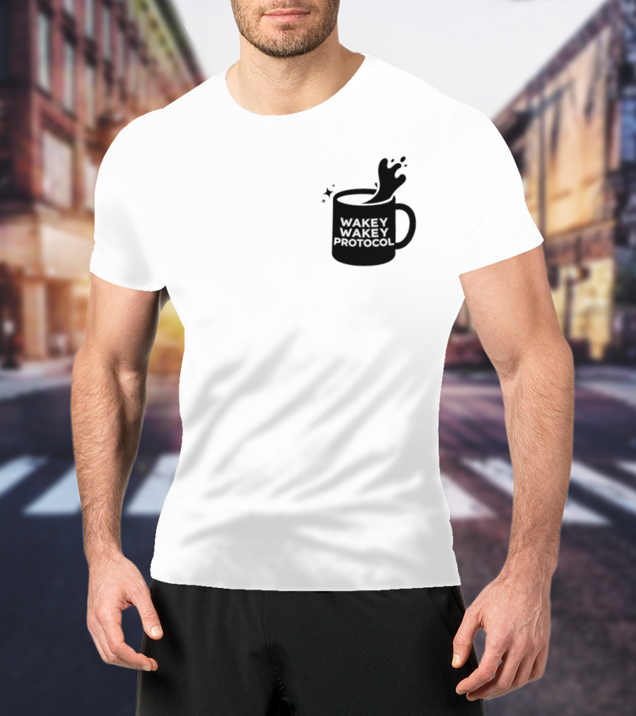 Wakey Wakey Protocol Coffee Spill Cup T-Shirt
