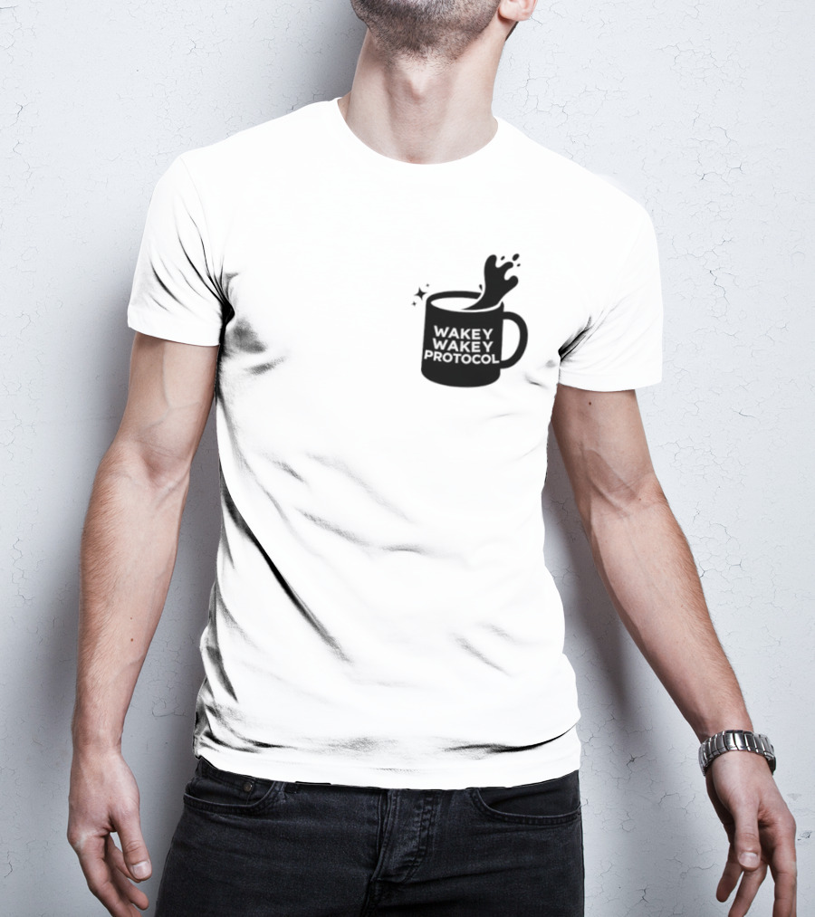 Wakey Wakey Protocol Coffee Spill Cup T-Shirt