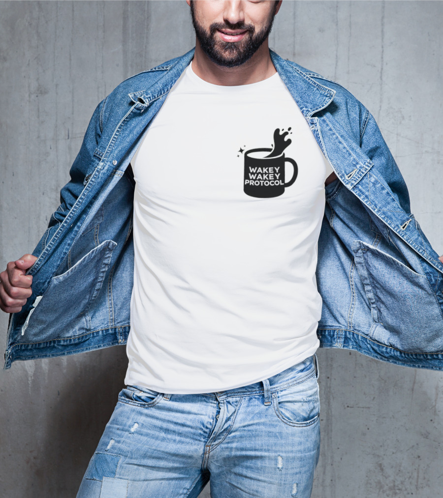 Wakey Wakey Protocol Coffee Spill Cup T-Shirt