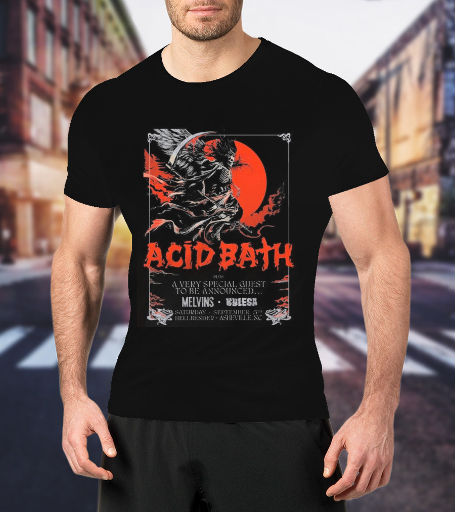 Acid Bath Hellbender Tour Asheville North Carolina September 5th 2026 T-Shirt