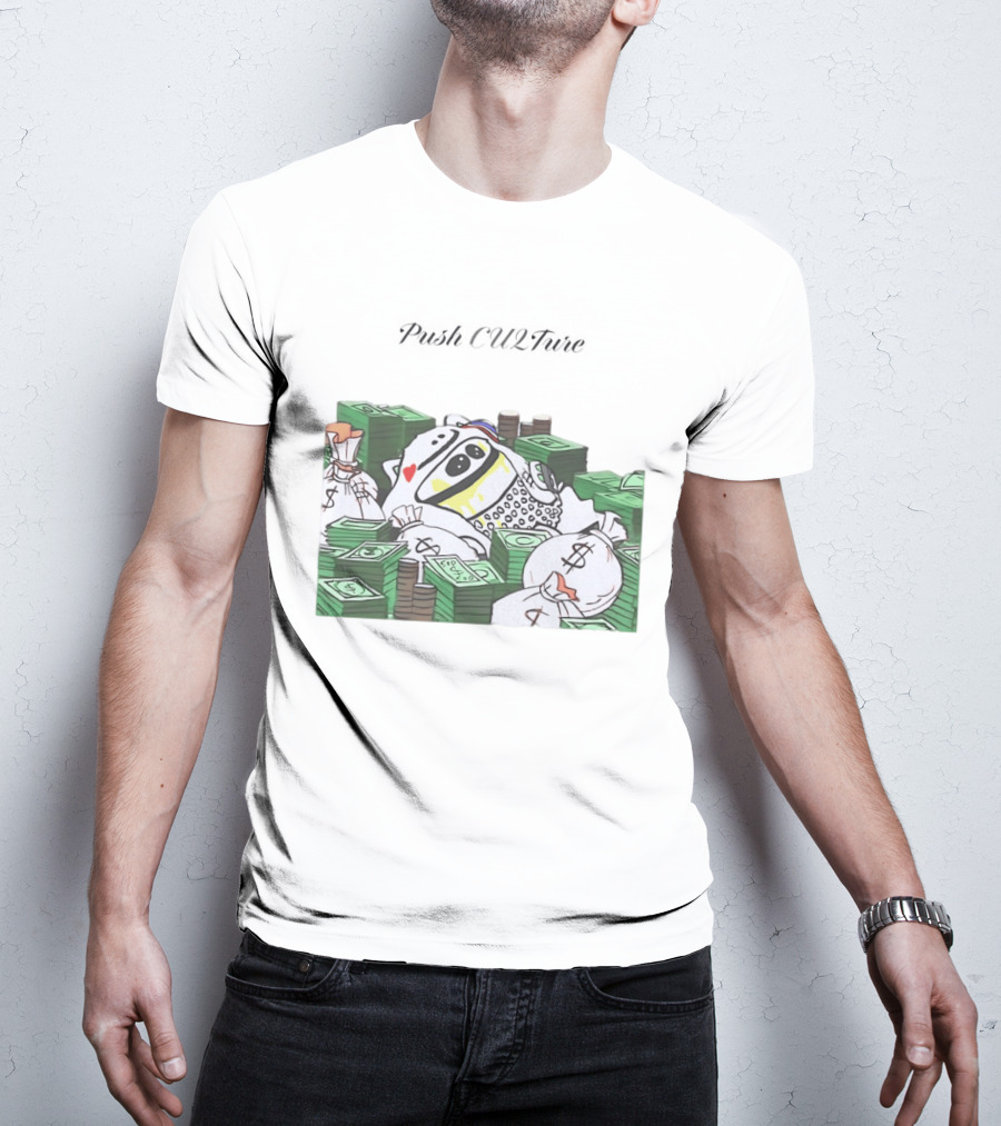 Push CU2Ture Among Us Character Surrounded By Money And Stacks T-Shirt