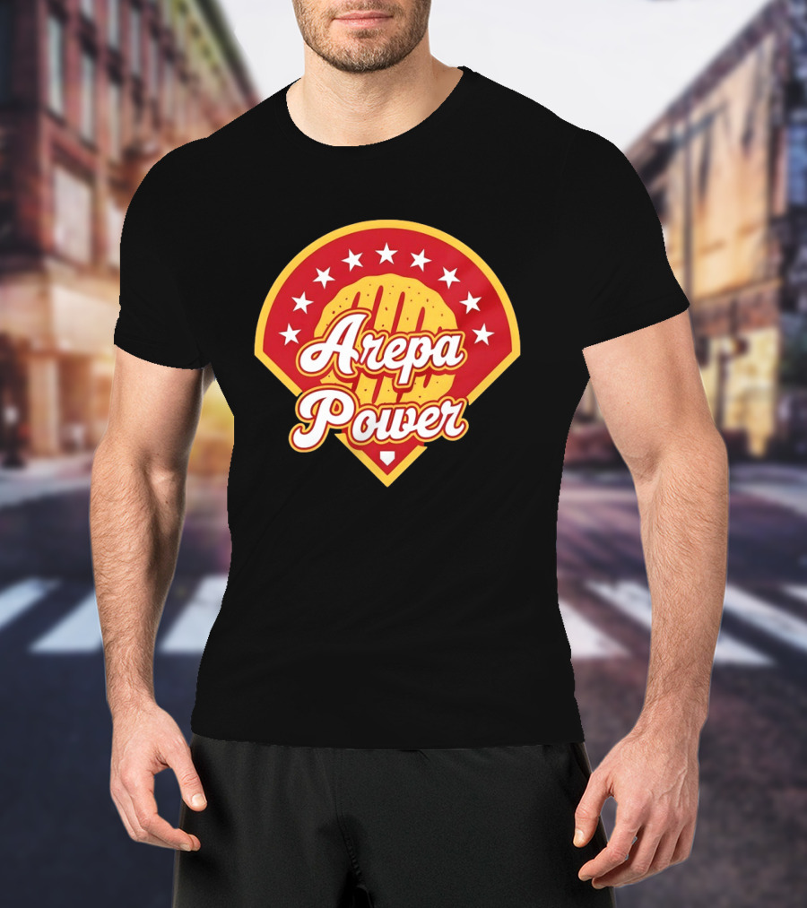 Arepa Power Retro Baseball T-Shirt