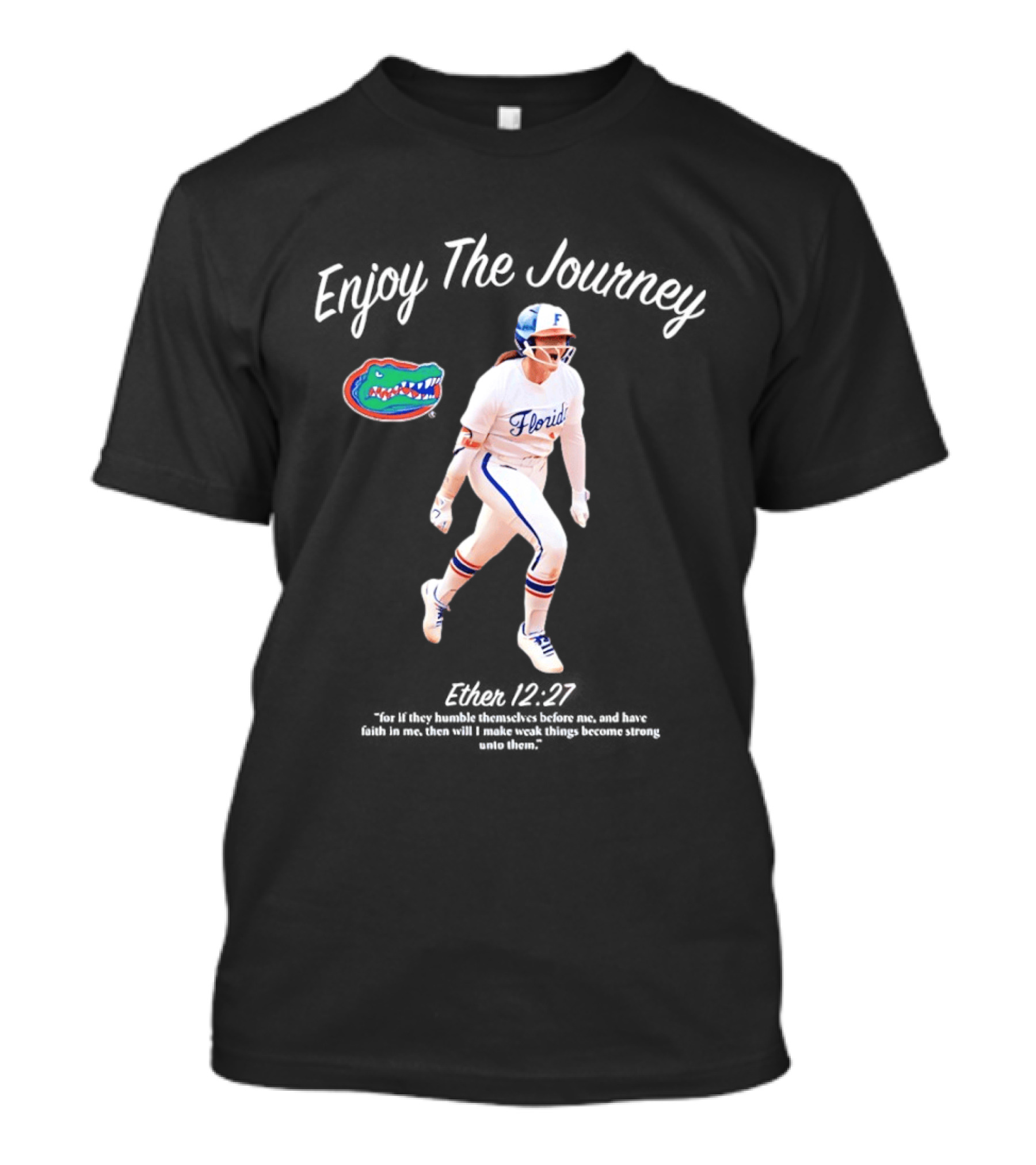 Florida Gators Softball Saucy Jocey Enjoy The Journey T-Shirt
