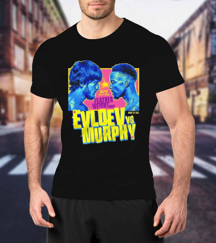 UFC Fight Night Featherweight Bout Evloev Vs Murphy 2026 Match Up T-Shirt