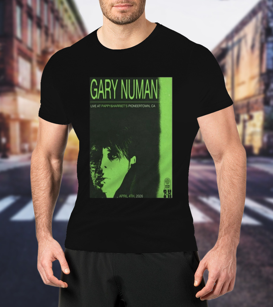 Gary Numan Live At Pappy & Harriet's Pioneertown CA April 4th 2026 T-Shirt
