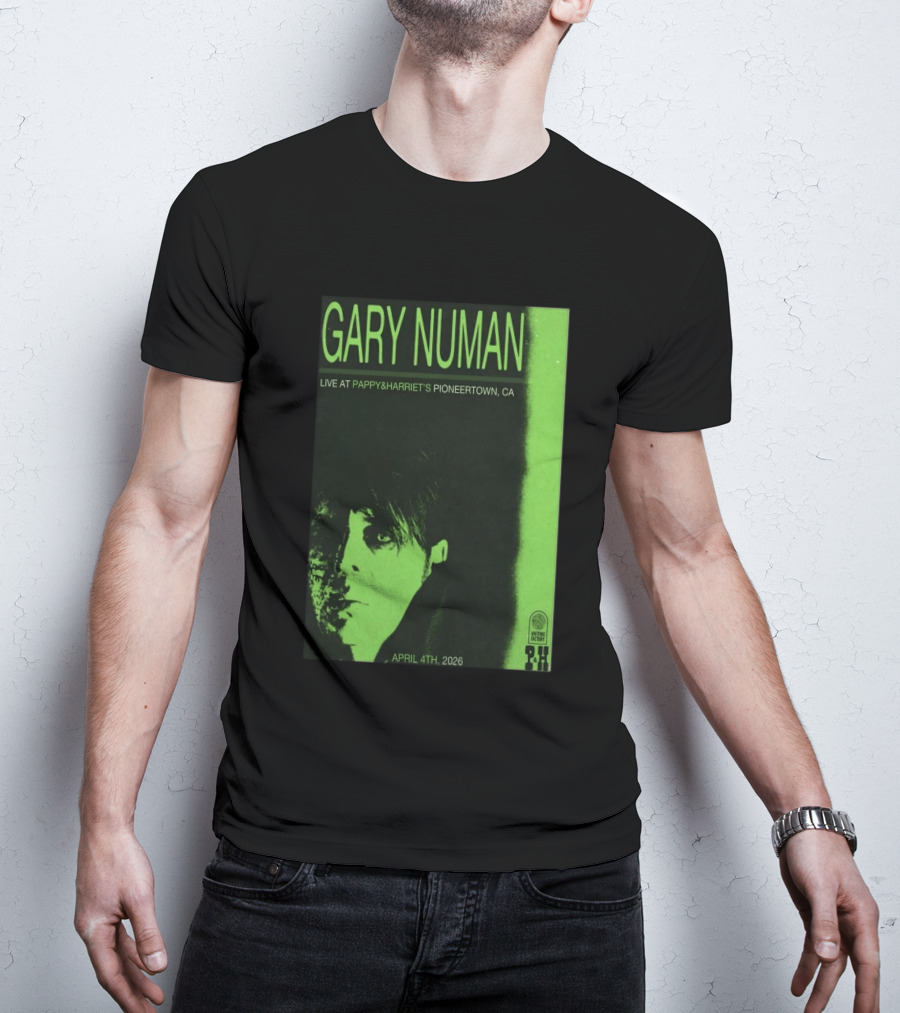 Gary Numan Live At Pappy & Harriet's Pioneertown CA April 4th 2026 T-Shirt