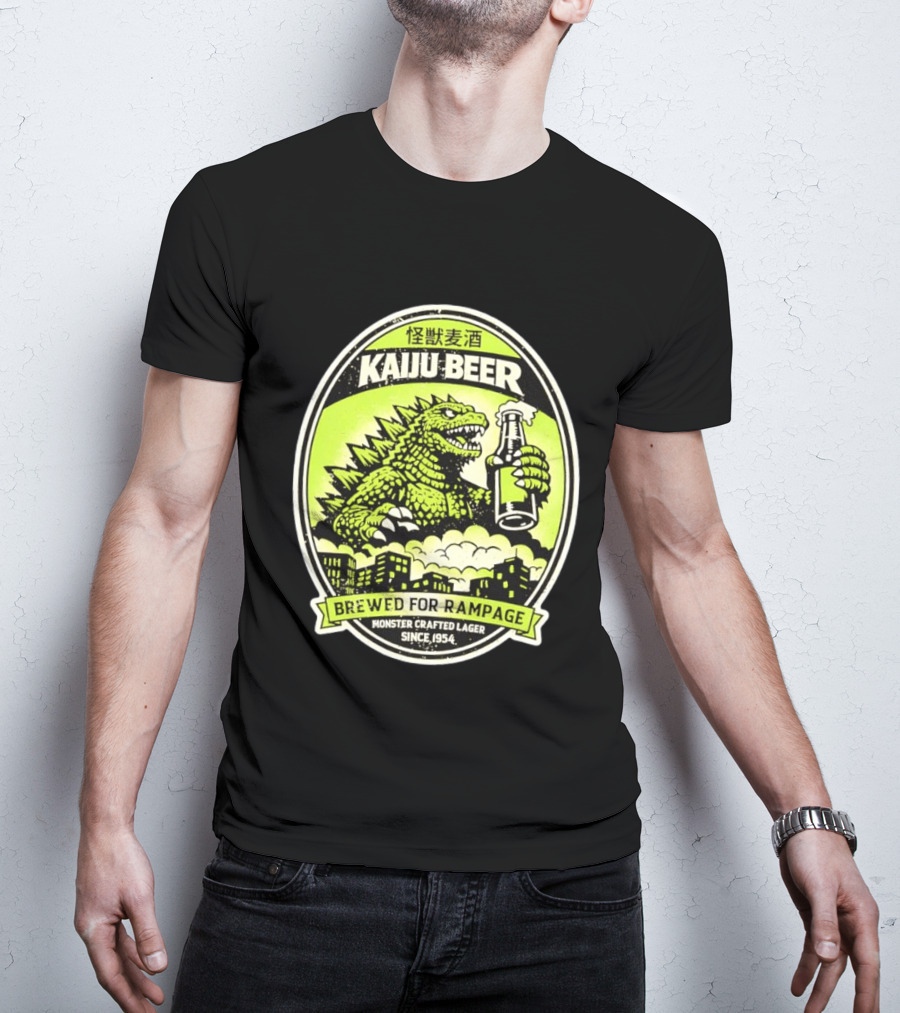 Kaiju Beer Brewed For Rampage Monster Crafted Lager Since 1954 T-Shirt