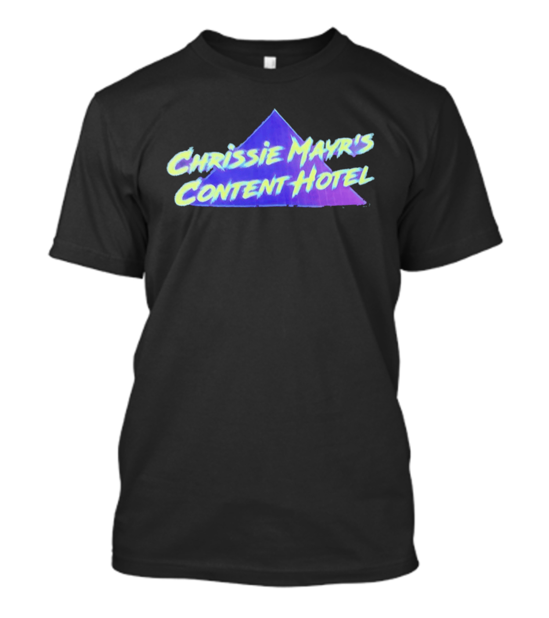 Chrissie Mayr's Content Hotel Neon Pyramid T-Shirt
