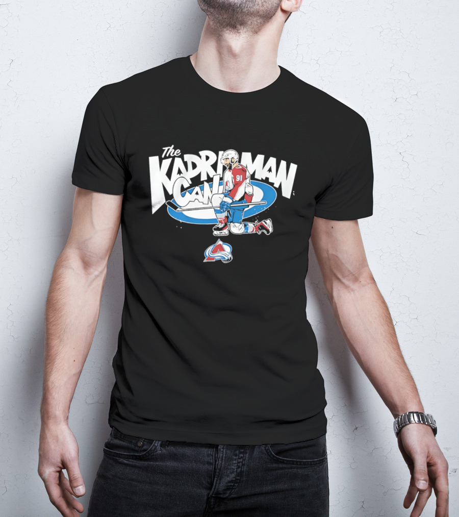 Colorado Avalanche The Kadri Man Can 91 Cartoon T-Shirt