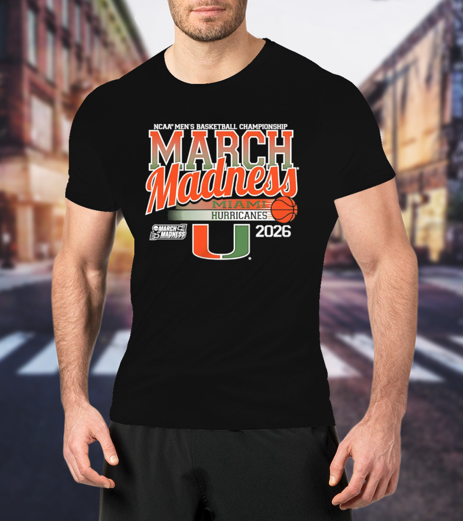 NCAA Men's Basketball Championship March Madness Miami Hurricanes 2026 T-Shirt