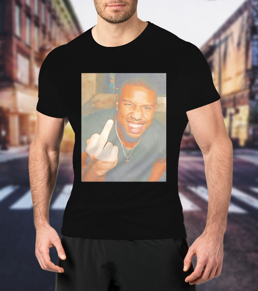 Michael B Jordan Sinners Oscar Middle Finger T-Shirt