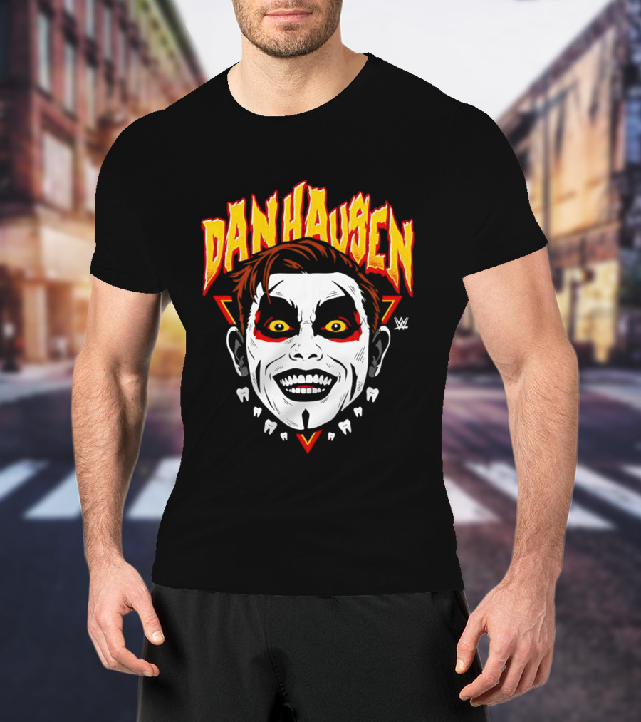 Danhausen WWE Big Head Yellow Eyes Face Paint T-Shirt