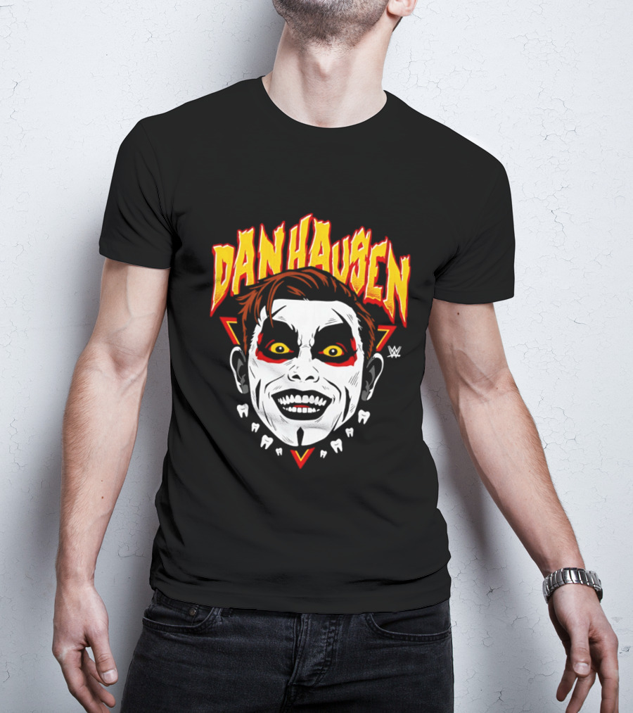 Danhausen WWE Big Head Yellow Eyes Face Paint T-Shirt