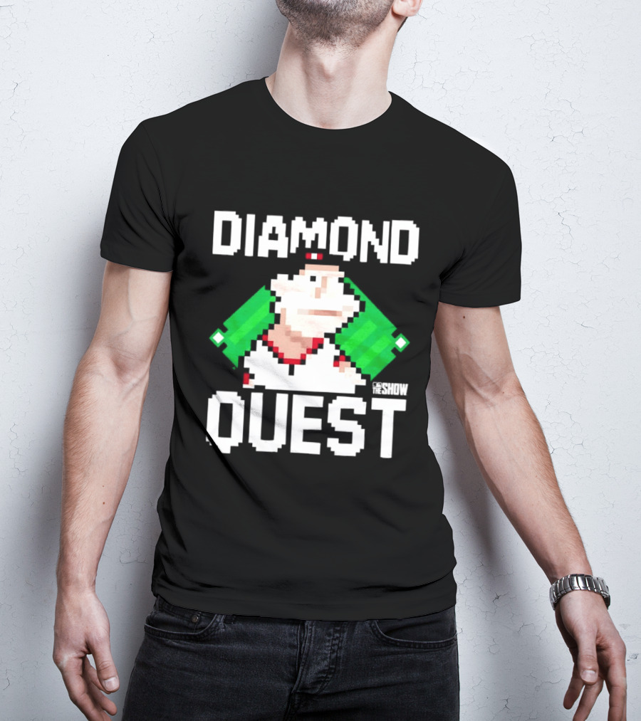 MLB The Show Diamond Quest Pixelated Baseball Adventure T-Shirt