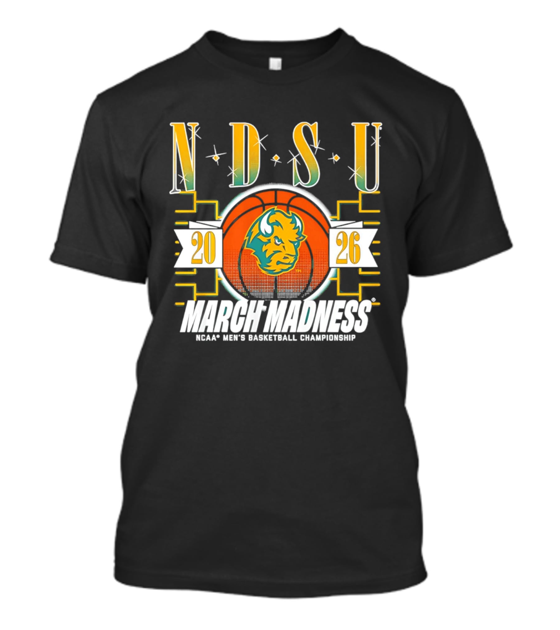 NDSU Bison 2026 March Madness NCAA Men's Basketball Championship T-Shirt