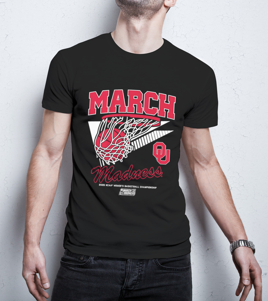 Oklahoma Sooners March Madness 2026 NCAA Women's Basketball Championship T-Shirt