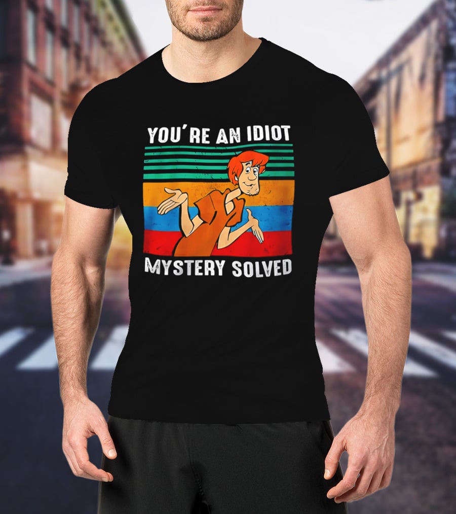 You're An Idiot Mystery Solved Shaggy T-Shirt