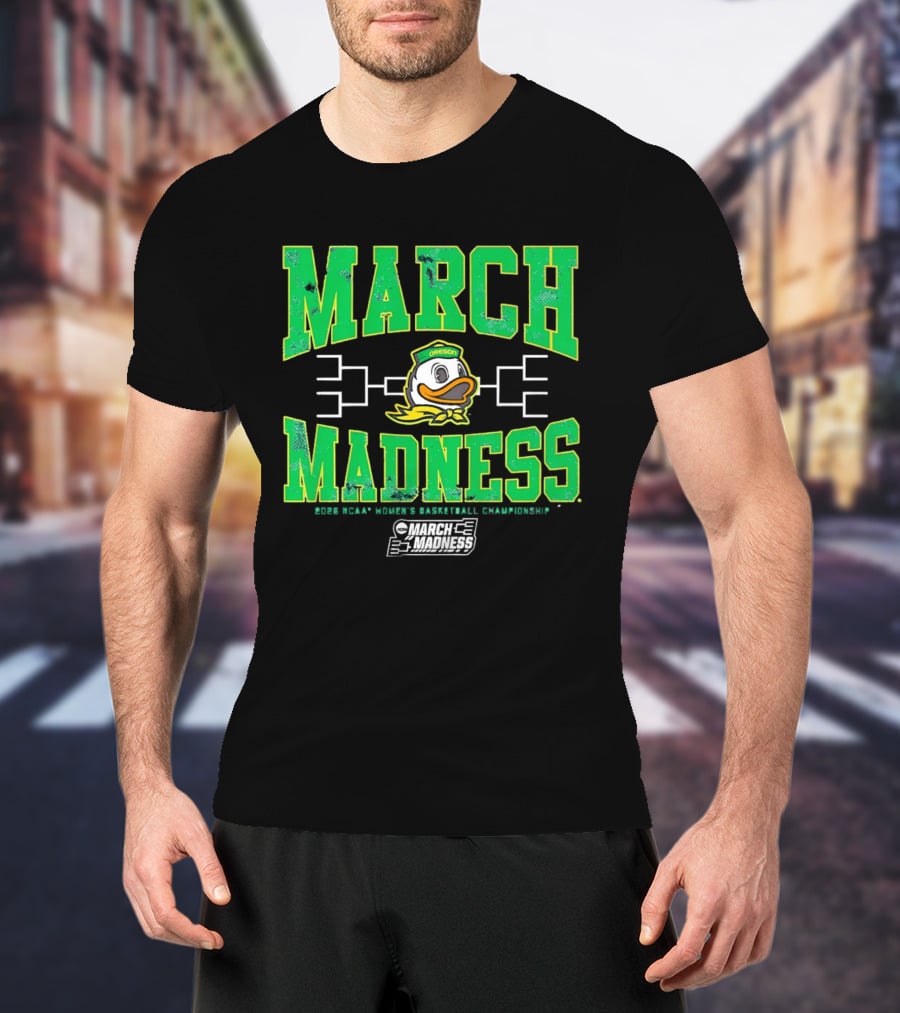 Oregon Ducks March Madness Women's Basketball Championship T-Shirt