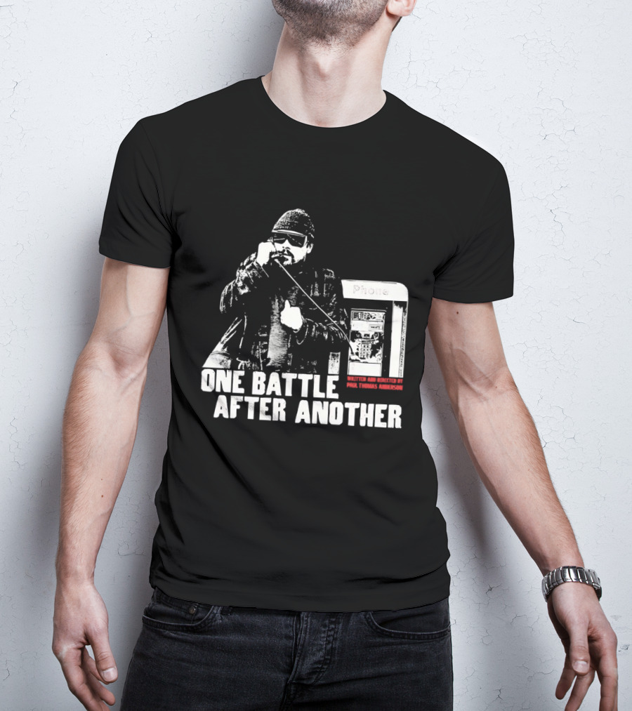 One Battle After Another Phone Booth Action T-Shirt