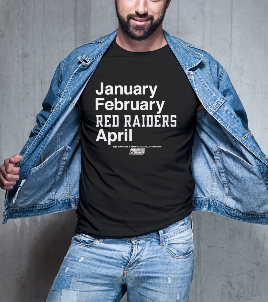 Texas Tech Red Raiders 2026 NCAA Basketball Championship March Madness T-Shirt