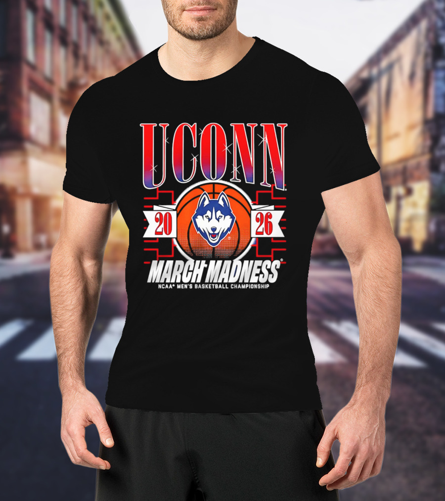 UConn Huskies 2026 NCAA Men's Basketball Championship March Madness T-Shirt
