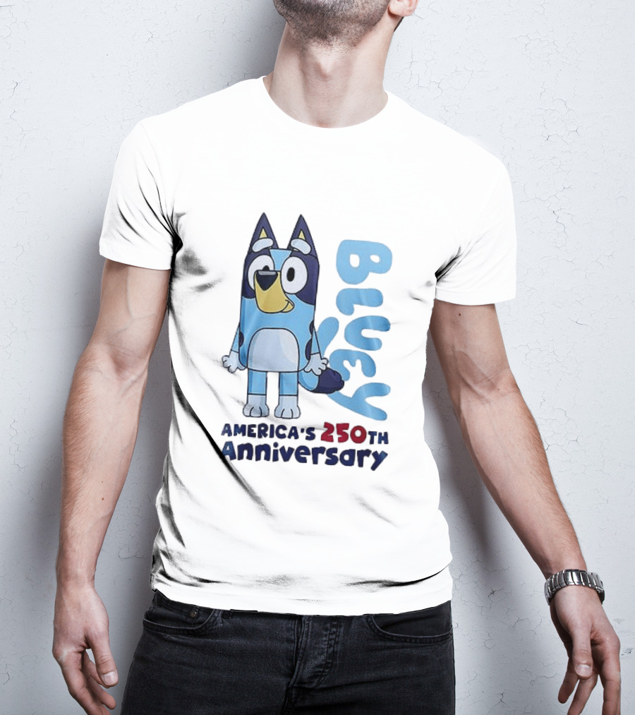 Bluey America's 250th Anniversary Celebrating Little Moments Big Freedom T-Shirt