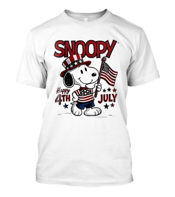 Snoopy Happy 4th Of July Born To Chill Proud To Be Free T-Shirt