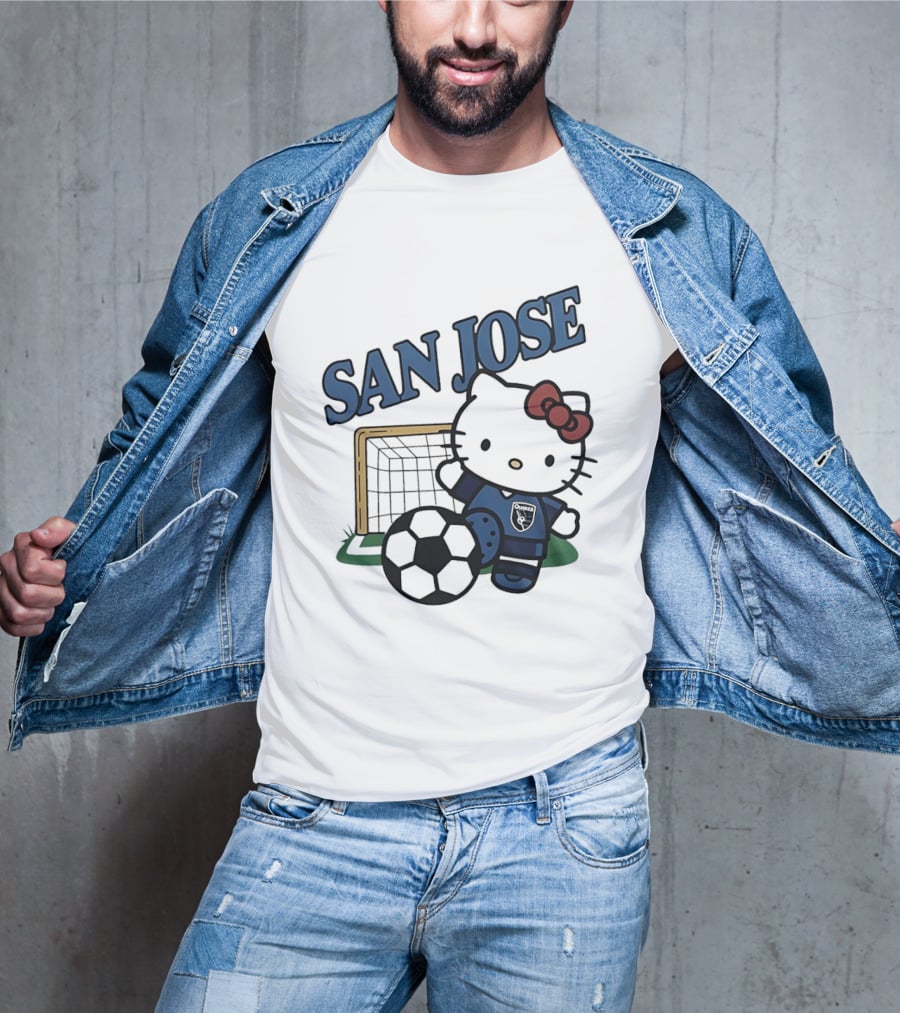 San Jose Earthquakes FC Hello Kitty Soccer Collaboration T-Shirt