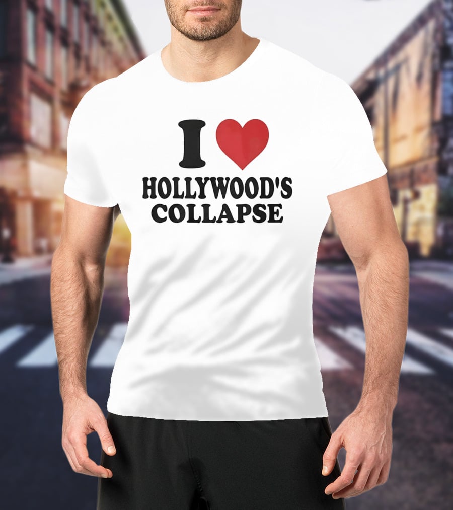 I Love Hollywood's Collapse Heart T-Shirt