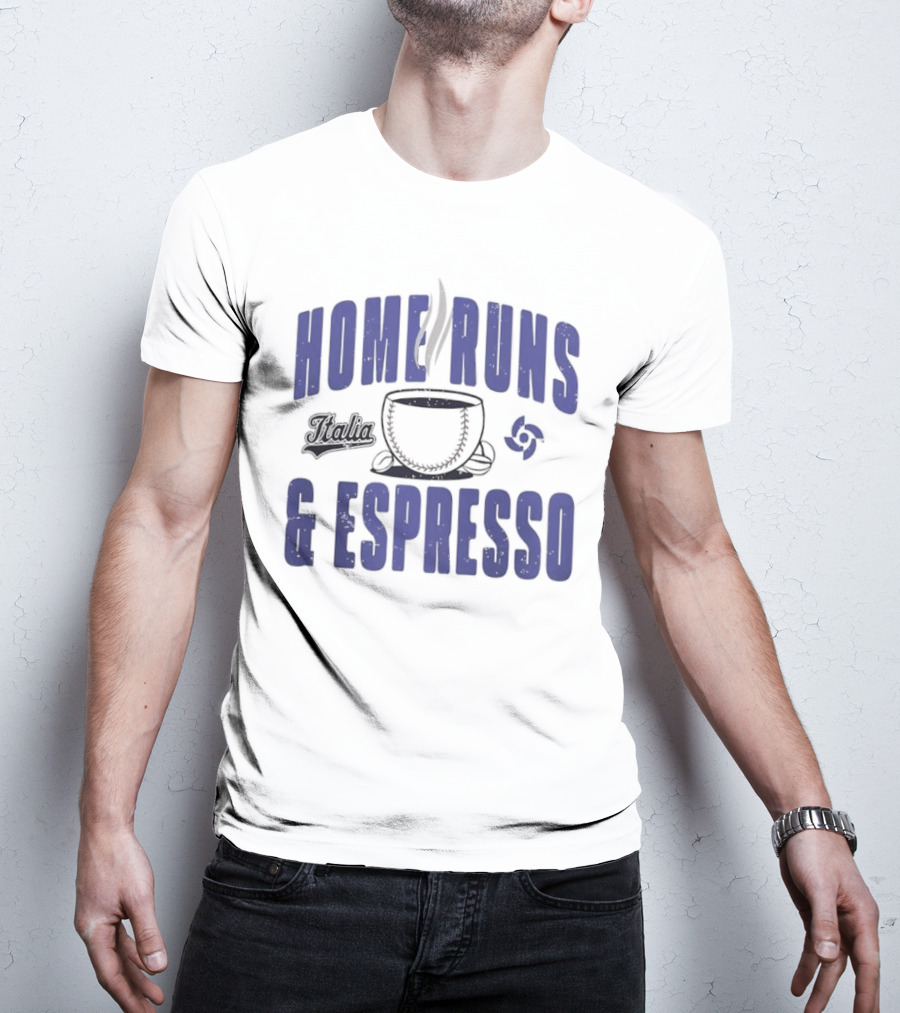 Italy Baseball Classic 2026 Home Runs & Espresso T-Shirt