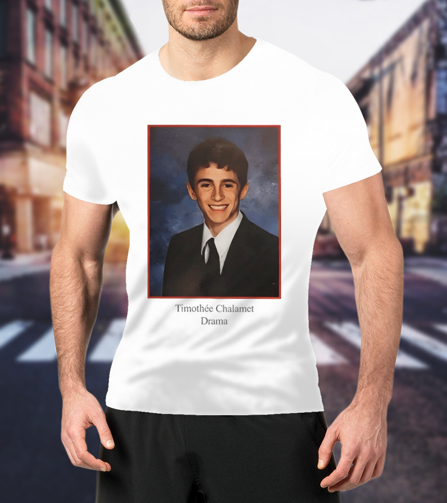 Timothee Chalamet Yearbook Photo 90s T-Shirt